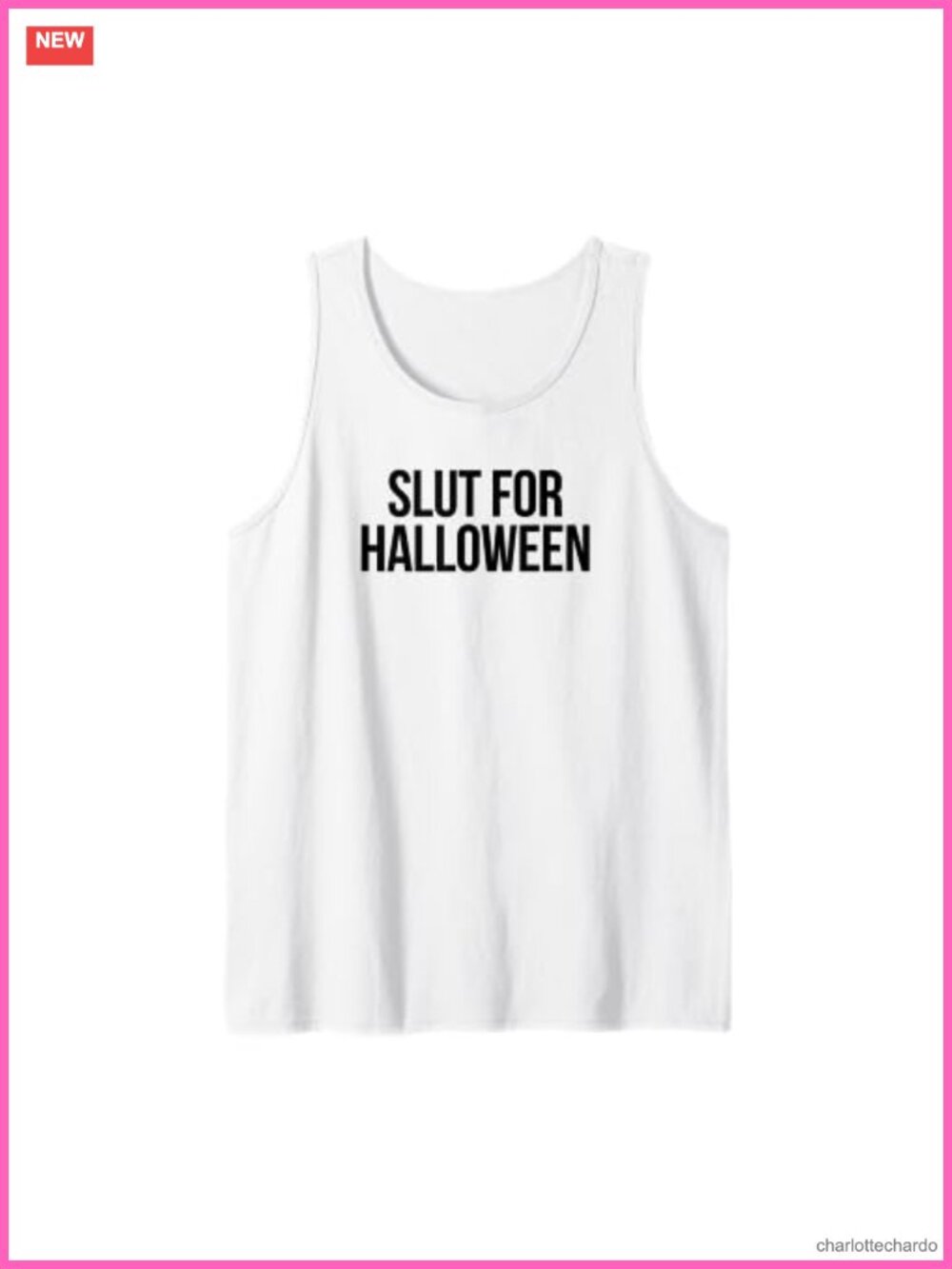 Funny Slutty Costume Idea Tank Top Sleeveless Halloween Party Tee